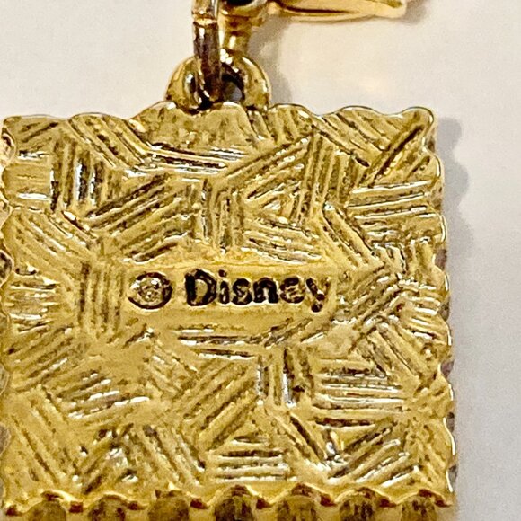 Vintage Disney Piglet Clip On Charm Gold Plated Zipper Purse Winnie the Pooh - Picture 7 of 9